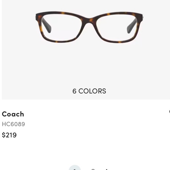 Coach Tortoise Shell Eyeglasses - Picture 3 of 3